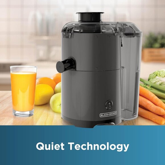 NEW Black + Decker Quiet Fruit Vegetable Juicer JE2500B Compact Juice Dishwasher - Picture 1 of 10